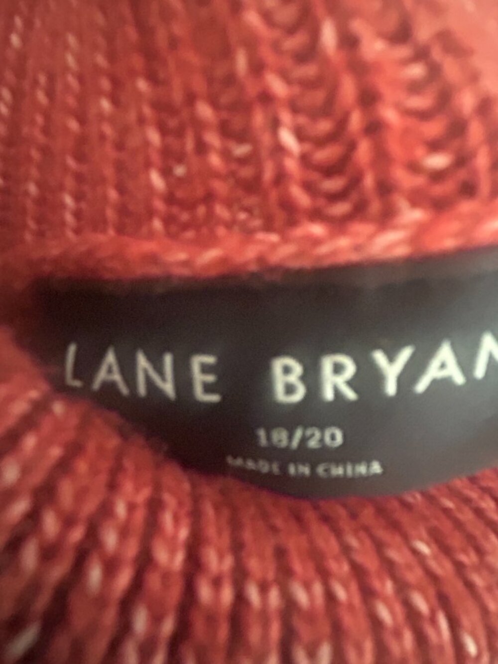 Lane Bryant Plus Size Red/Orange Sweater Women’s 18/20 - Picture 8 of 8